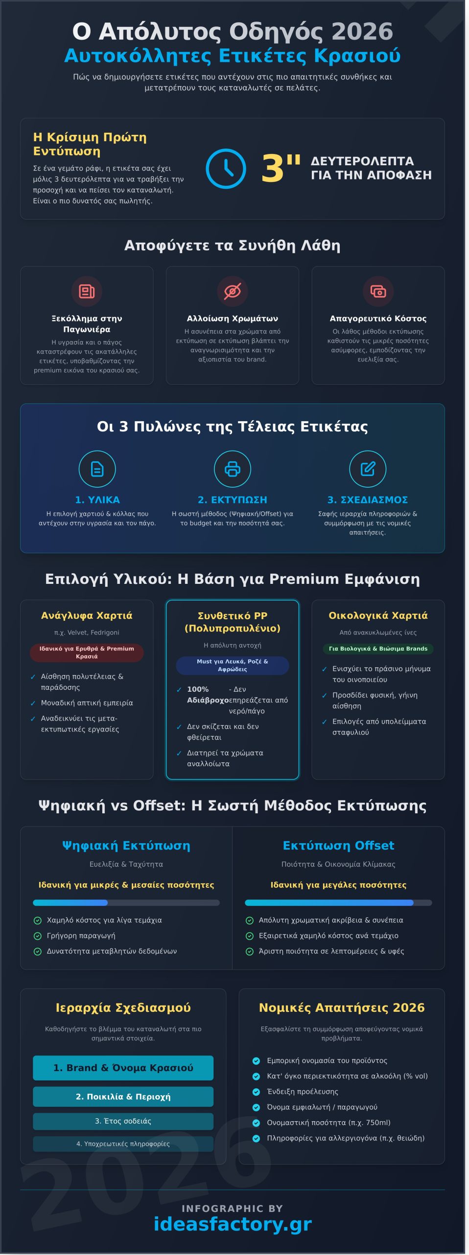 Αυτοκόλλητες Ετικέτες Κρασιού: Ο Απόλυτος Οδηγός Σχεδιασμού και Εκτύπωσης για το 2026