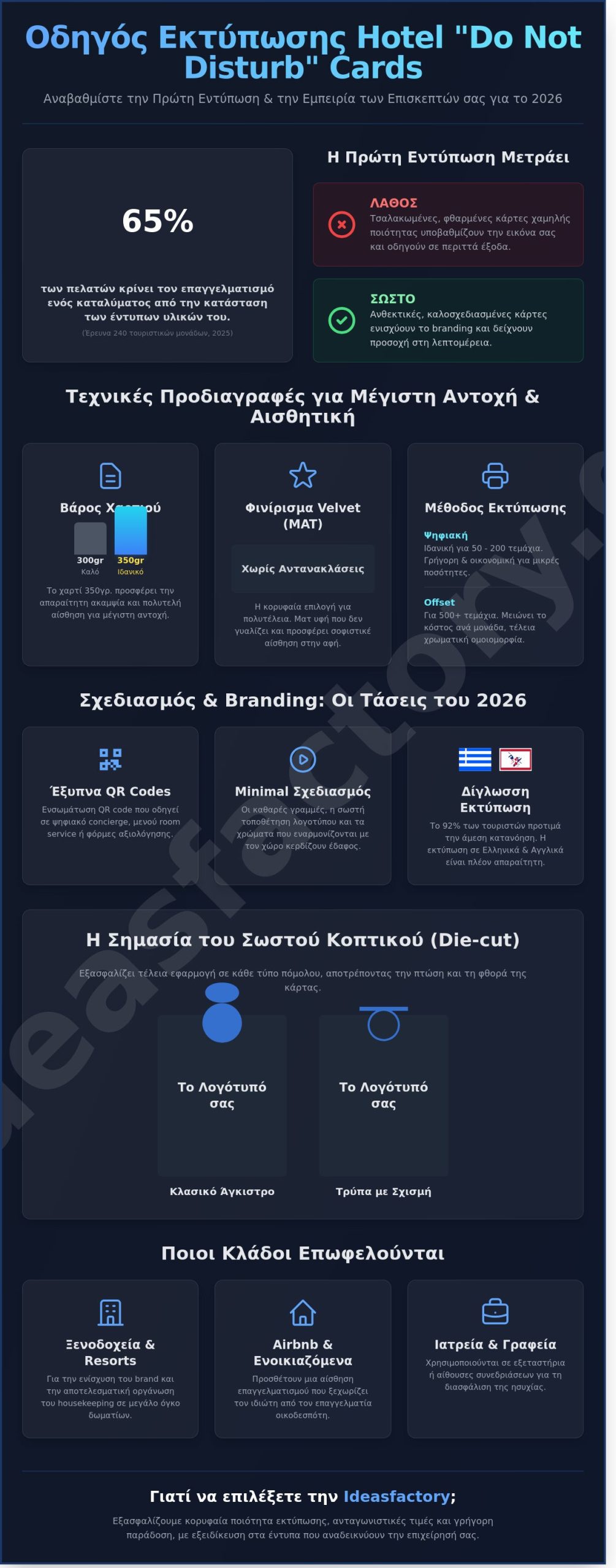 Εκτύπωση Hotel Do Not Disturb Cards: Ο Απόλυτος Οδηγός για Ξενοδόχους (2026)