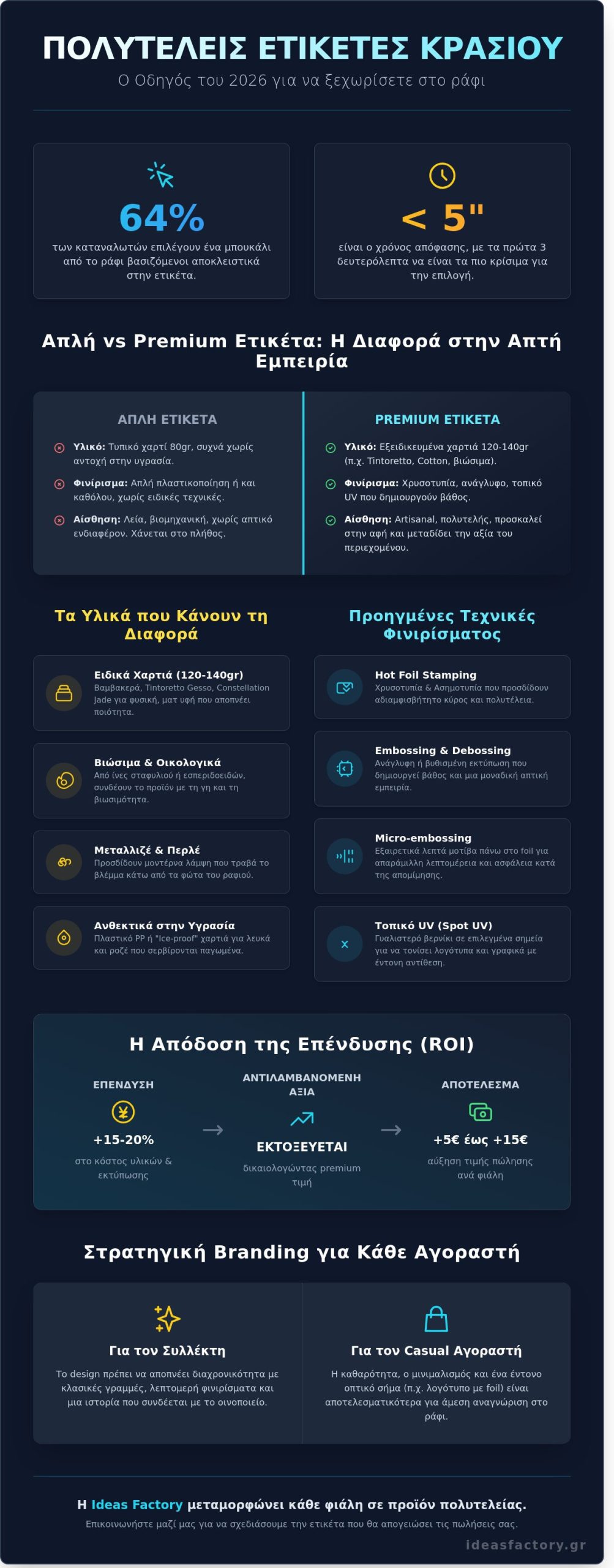 Πολυτελείς Ετικέτες Κρασιού: Ο Πλήρης Οδηγός για το 2026