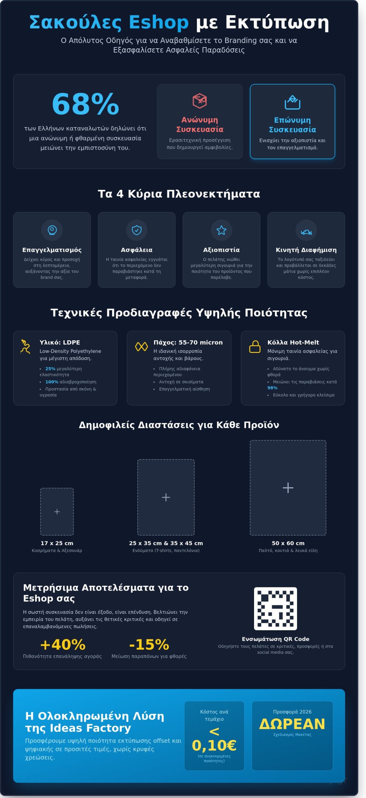 Σακούλες Eshop με Εκτύπωση: Ο Απόλυτος Οδηγός Συσκευασίας [2026]